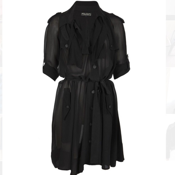 All Saints Jackets & Blazers - All Saints sheer Cotelia silk trench dress